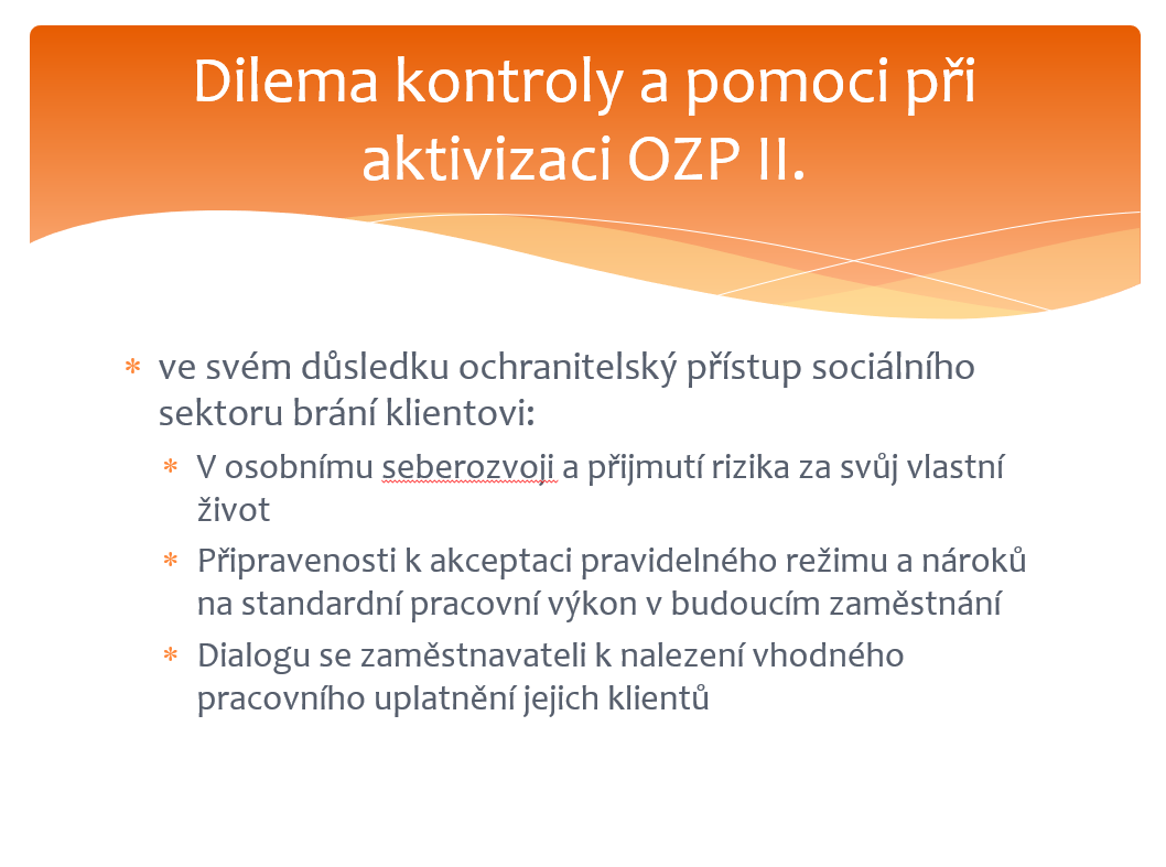 Hradecké dny sociální práce - prezentace CPRHK