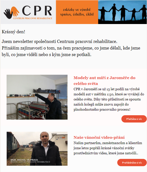 Prosincový newsletter